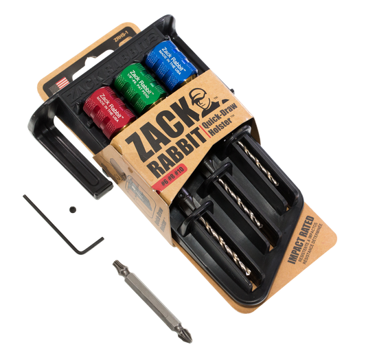 Zack Rabbit™ Countersink + Quick Draw Holster and driver bit (no accessories)